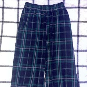 Green Plaid PJ Pants